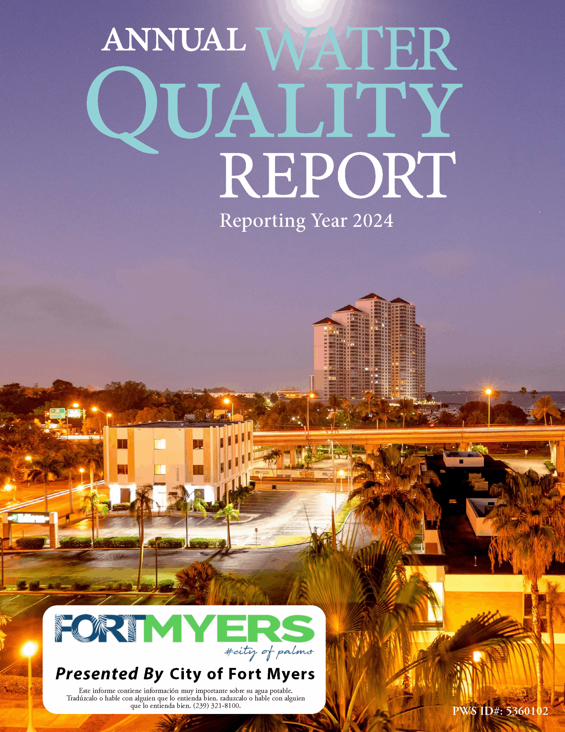 Photo of an example of a cover of a Gemini Water Report