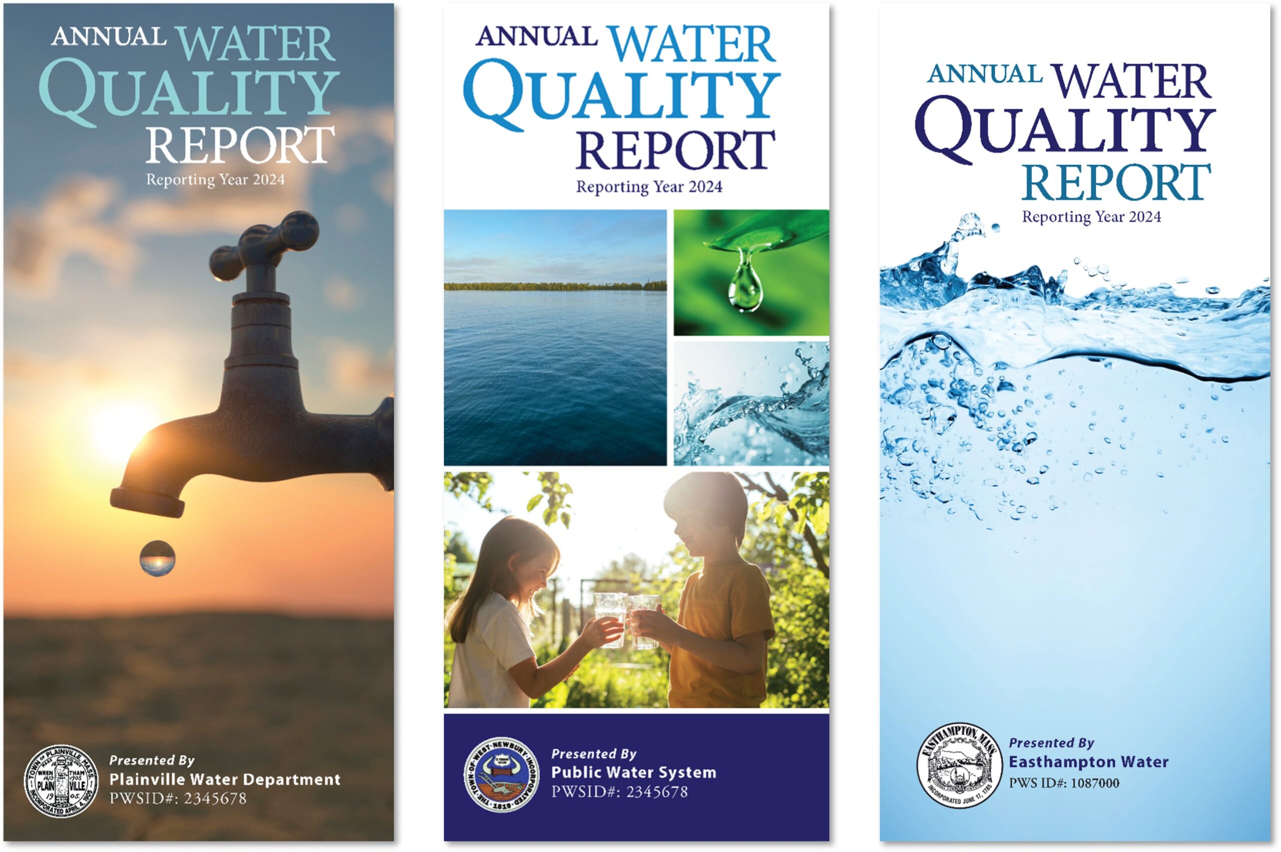 Photo of three designed created by Gemini Water