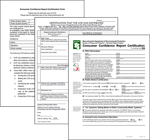 Picture2 Photo of three certifications stacked on top of each other.